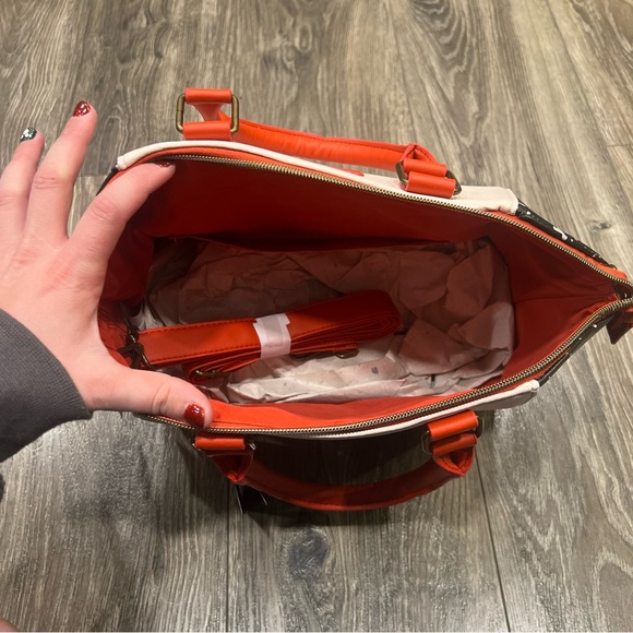 NWT! Loungefly Disney Shy Mickey Mouse Handbag - Picture 3 of 5